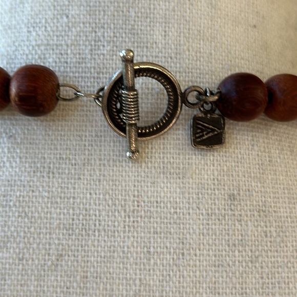 Silpada Wood & Turquiose Bead Necklace RETIRED - Picture 7 of 7